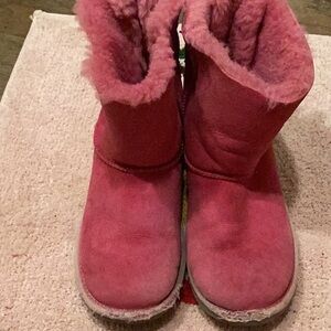 UGG BOOTS KIDS BAILEY BOW PINK /Purple